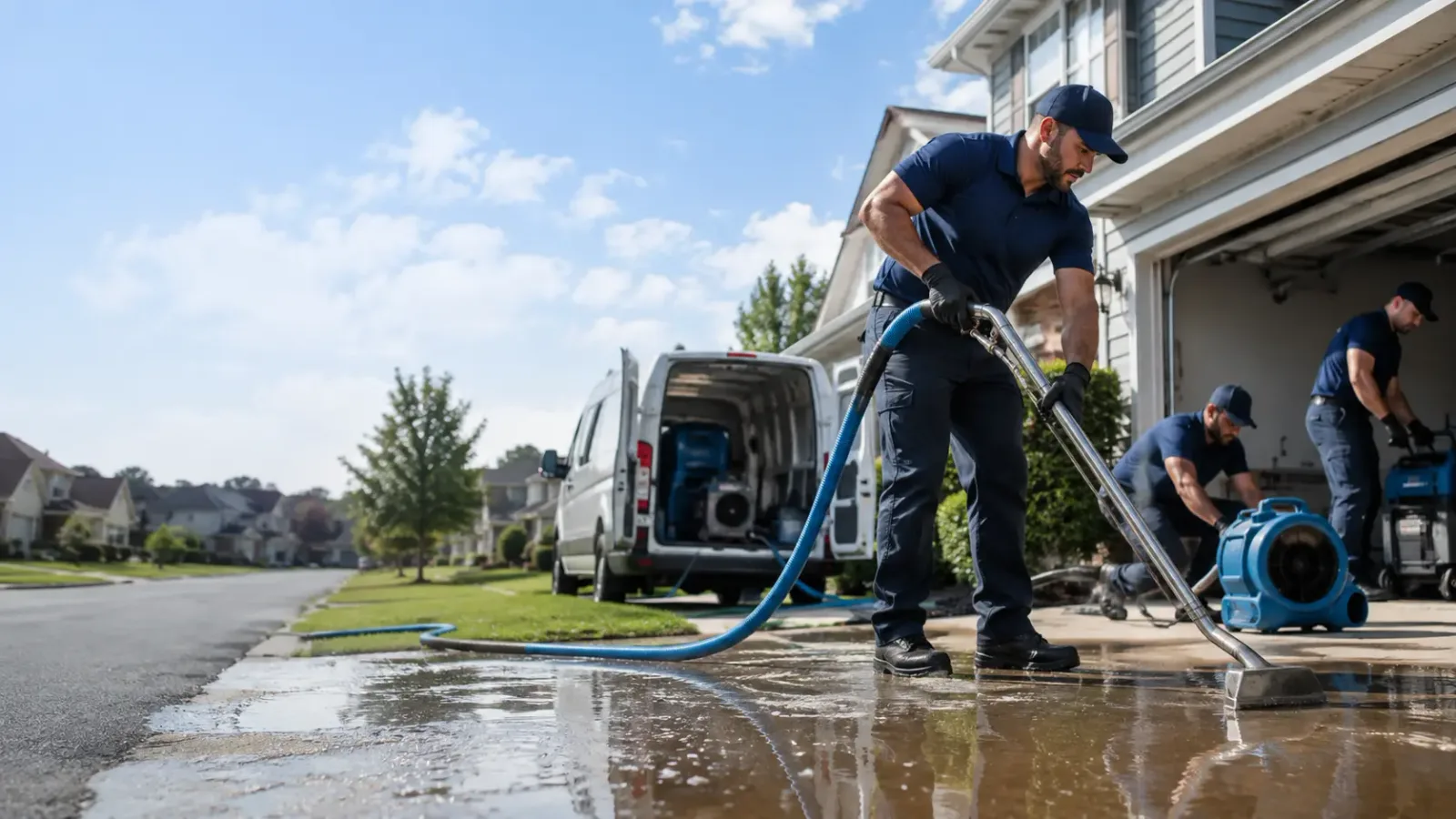 Storm-Related Flood Cleanup in Grambling, LA